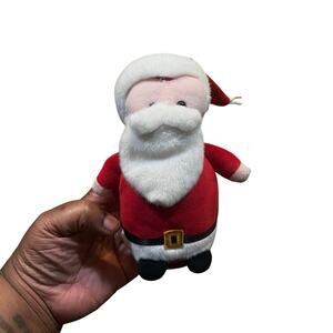 Douglas Santa Claus Mini Bean Doll Plush Baby Toy 6”